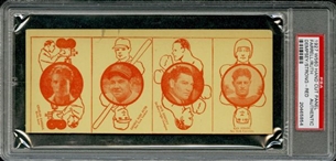 1927 W560 Four Card Panel with Babe Ruth and Jack Dempsey – PSA AUTHENTIC 